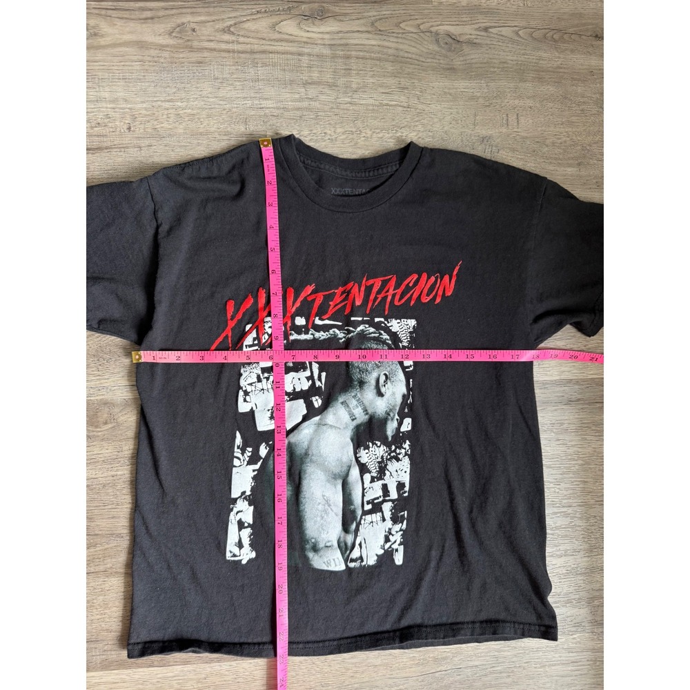 XXXTentacion Graphic T-Shirt Black Red Logo Rap Merch XS - Picture 5 of 5